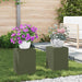 Suport pentru plante 2 pcs Olivengrønn 24 x 24 x 35 cm Oțel - WALTI WALTI