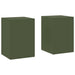 Suport pentru plante 2 pcs Olivengrønn 24 x 24 x 35 cm Oțel - WALTI WALTI