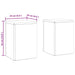 Suport pentru plante 2 pcs Olivengrønn 24 x 24 x 35 cm Oțel - WALTI WALTI