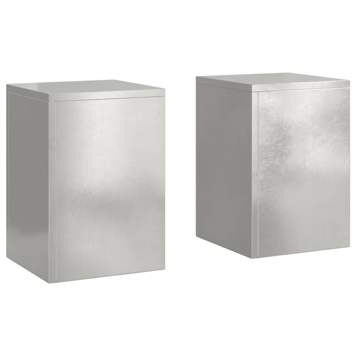 Suport pentru plante 2 buc. Argintiu 24 x 24 x 35 cm - WALTI WALTI