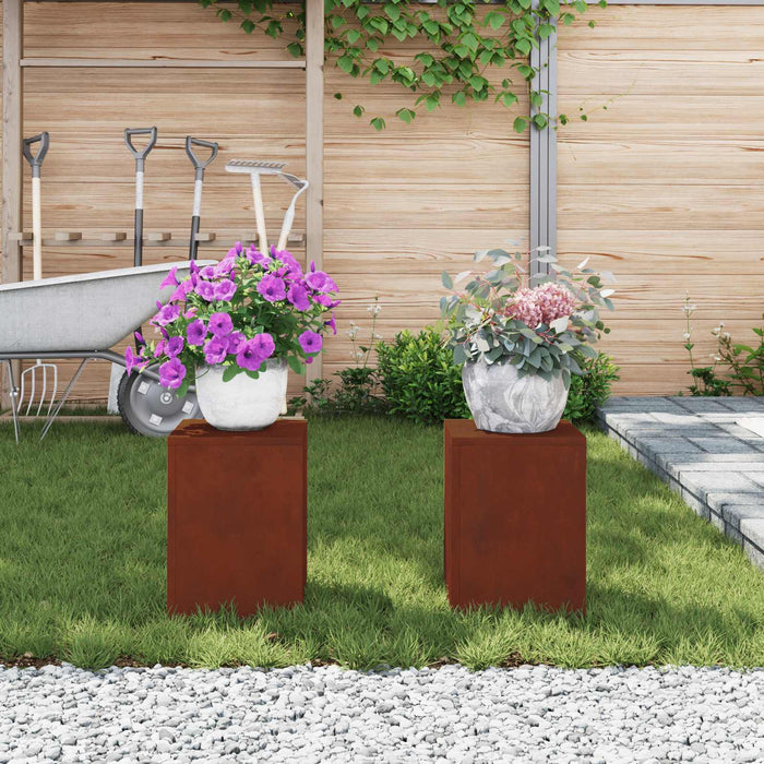 Suport pentru plante 2 buc. Ruginit 24 x 24 x 35 cm WALTI