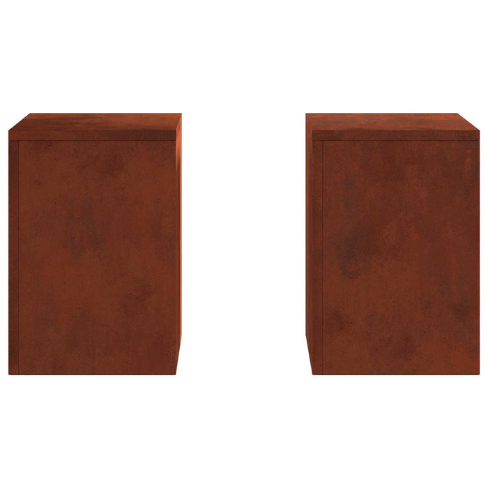 Suport pentru plante 2 buc. Ruginit 24 x 24 x 35 cm WALTI