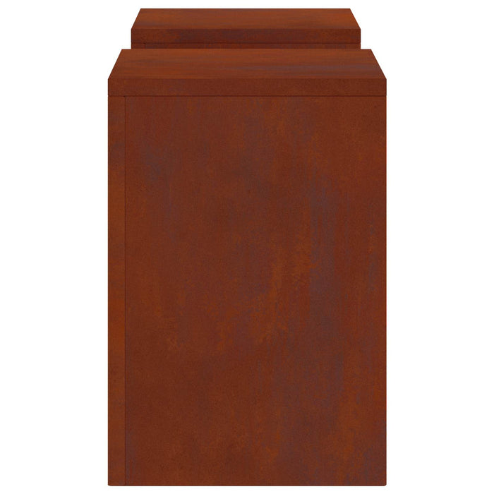 Suport pentru plante 2 buc. Ruginit 24 x 24 x 35 cm WALTI