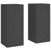 Suport pentru plante 2 pcs Negru 24 x 24 x 55 cm Oțel - WALTI WALTI