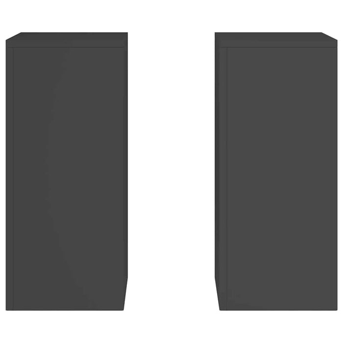 Suport pentru plante 2 pcs Negru 24 x 24 x 55 cm Oțel - WALTI WALTI