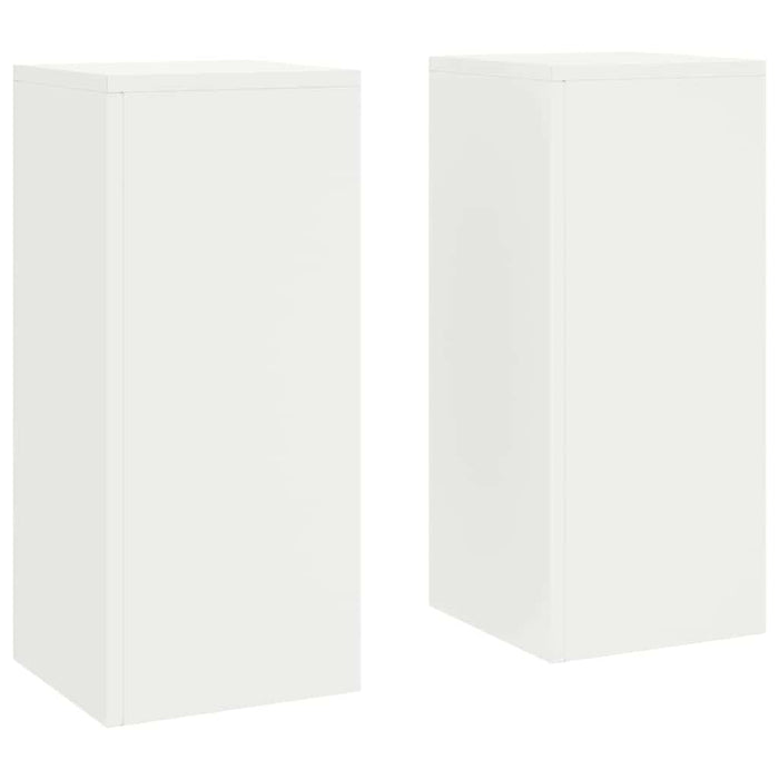 Suport pentru plante 2 pcs Alb 24 x 24 x 55 cm Oțel - WALTI WALTI