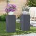 Suport pentru plante 2 pcs Antracit 24 x 24 x 55 cm Oțel - WALTI WALTI
