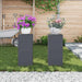 Suport pentru plante 2 pcs Antracit 24 x 24 x 55 cm Oțel - WALTI WALTI