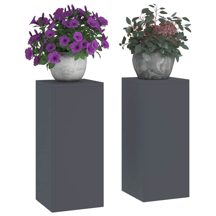 Suport pentru plante 2 pcs Antracit 24 x 24 x 55 cm Oțel - WALTI WALTI