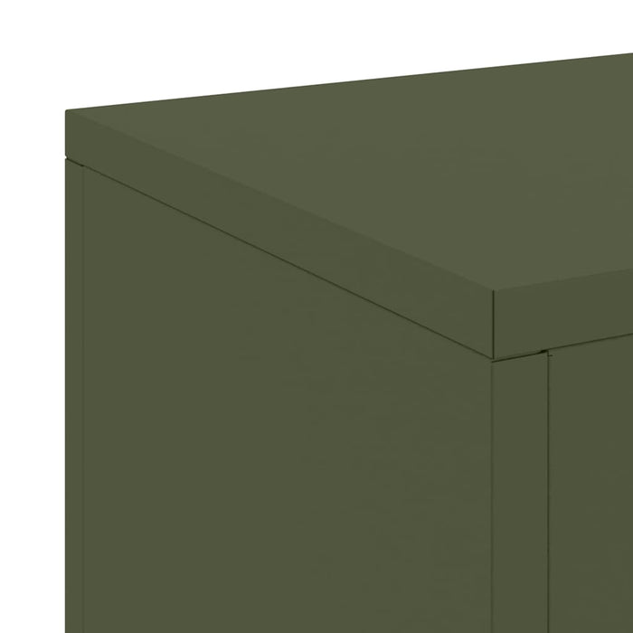 Suport pentru plante 2 pcs Olivengrønn 24 x 24 x 55 cm Oțel - WALTI WALTI