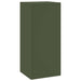 Suport pentru plante 2 pcs Olivengrønn 24 x 24 x 55 cm Oțel - WALTI WALTI