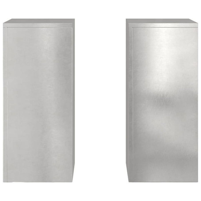 Suport pentru plante 2 pcs Argintiu 24 x 24 x 55 cm - WALTI WALTI