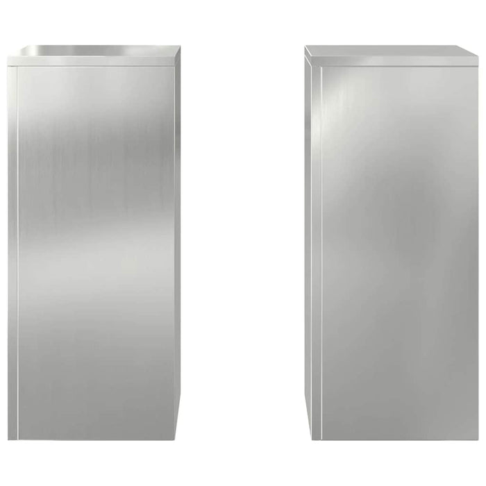 Suport pentru plante 2 pcs Argintiu 24 x 24 x 55 cm - WALTI WALTI