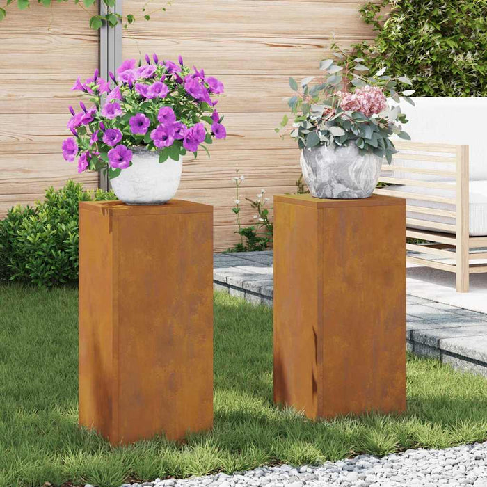 Suport pentru plante 2 pcs Ruginit 24 x 24 x 55 cm - WALTI WALTI
