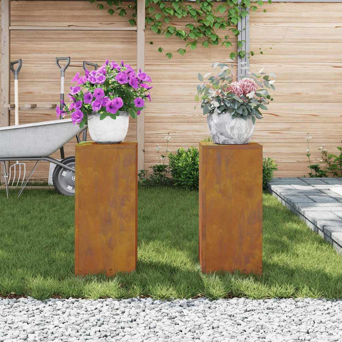 Suport pentru plante 2 pcs Ruginit 24 x 24 x 55 cm - WALTI WALTI