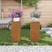 Suport pentru plante 2 pcs Ruginit 24 x 24 x 55 cm - WALTI WALTI