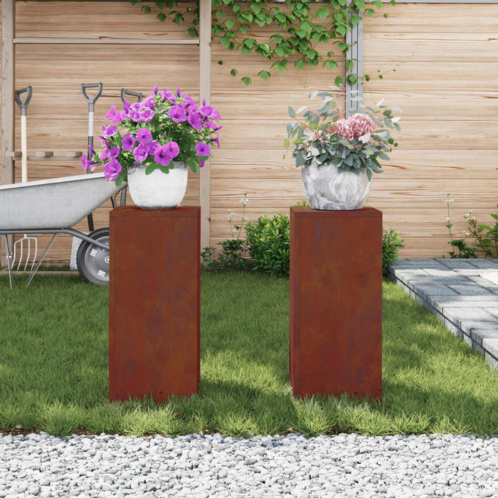 Suport pentru plante 2 buc. Ruginit 24 x 24 x 55 cm - WALTI WALTI