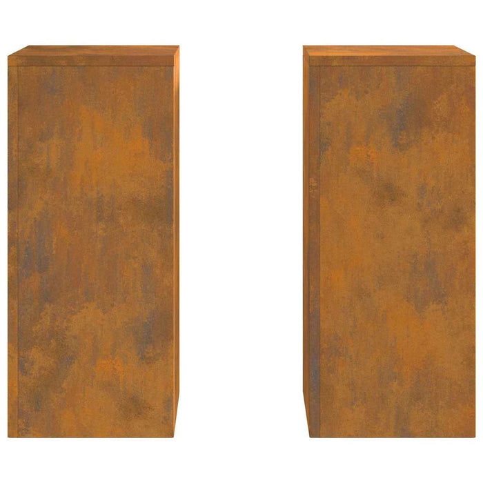 Suport pentru plante 2 pcs Ruginit 24 x 24 x 55 cm - WALTI WALTI