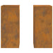 Suport pentru plante 2 pcs Ruginit 24 x 24 x 55 cm - WALTI WALTI