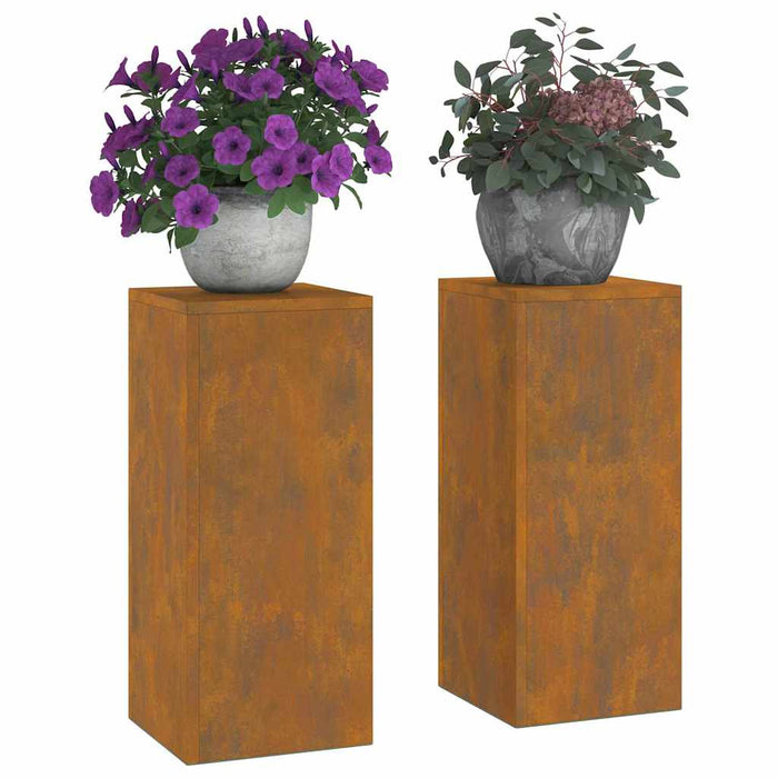 Suport pentru plante 2 pcs Ruginit 24 x 24 x 55 cm - WALTI WALTI