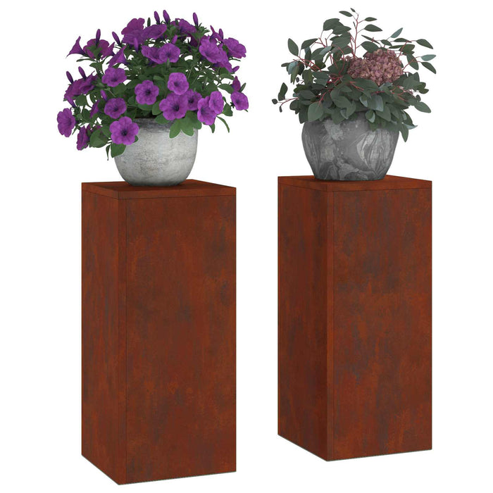 Suport pentru plante 2 buc. Ruginit 24 x 24 x 55 cm - WALTI WALTI