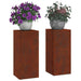 Suport pentru plante 2 buc. Ruginit 24 x 24 x 55 cm - WALTI WALTI