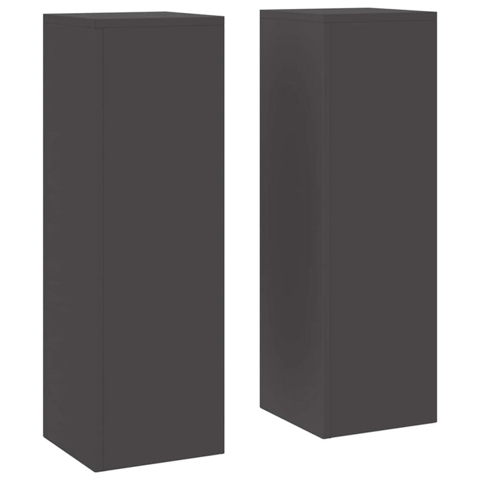 Suport pentru plante 2 pcs Negru 24 x 24 x 75 cm Oțel - WALTI WALTI