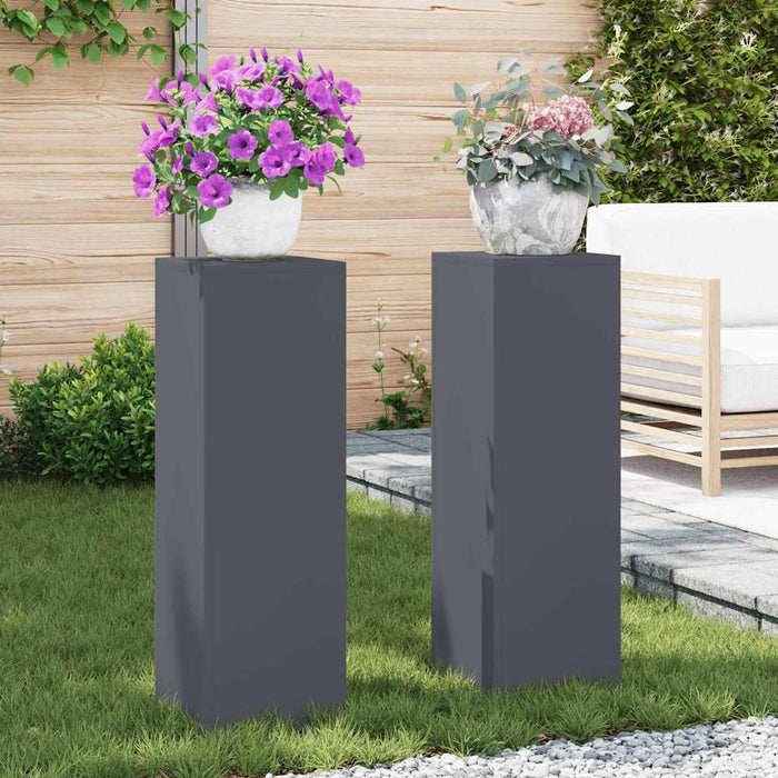 Suport pentru plante 2 pcs Antracit 24 x 24 x 75 cm Oțel - WALTI WALTI