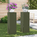 Suport pentru plante 2 pcs Olivengrønn 24 x 24 x 75 cm Oțel - WALTI WALTI