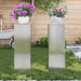 Suport pentru plante 2 buc. Argintiu 24 x 24 x 75 cm - WALTI WALTI