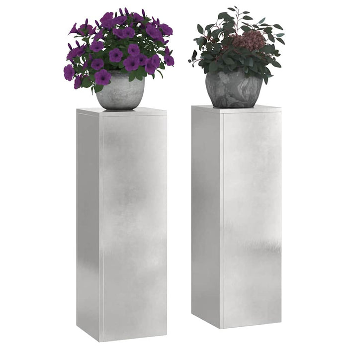 Suport pentru plante 2 buc. Argintiu 24 x 24 x 75 cm - WALTI WALTI