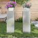 Suport pentru plante 2 buc. Argintiu 24 x 24 x 75 cm - WALTI WALTI