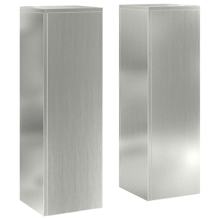 Suport pentru plante 2 buc. Argintiu 24 x 24 x 75 cm - WALTI WALTI