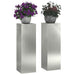Suport pentru plante 2 buc. Argintiu 24 x 24 x 75 cm - WALTI WALTI