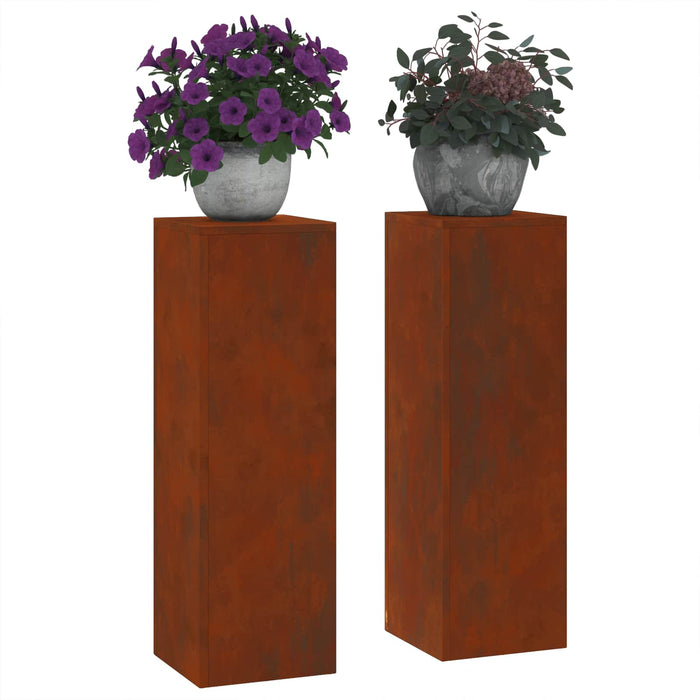 Suport pentru plante 2 buc. Ruginit 24 x 24 x 75 cm - WALTI WALTI