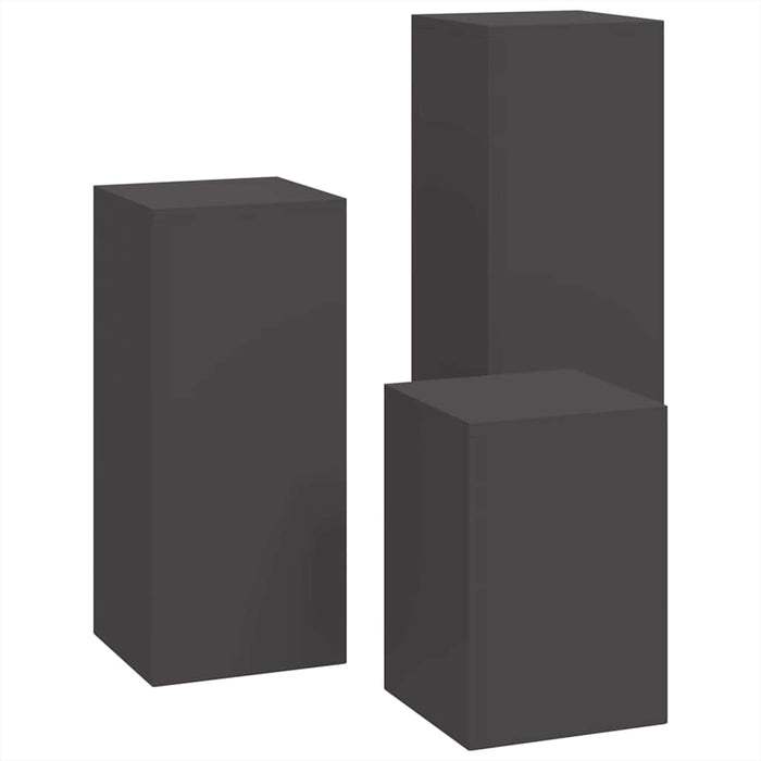 Suport pentru plante 3 pcs Negru Oțel - WALTI WALTI