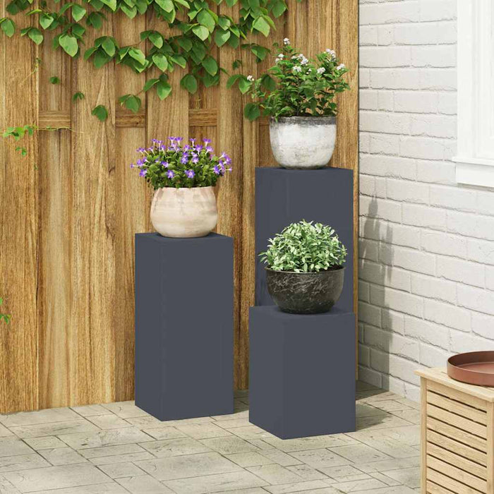 Suport pentru plante 3 pcs Antracit Oțel - WALTI WALTI