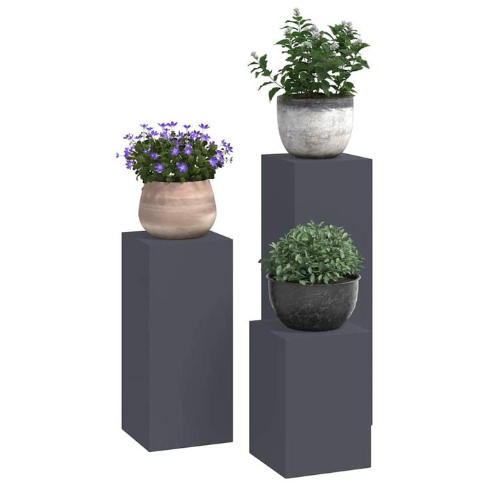 Suport pentru plante 3 pcs Antracit Oțel - WALTI WALTI