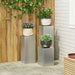 Suport pentru plante 3 buc. Argintiu 24 x 24 x 75 cm - WALTI WALTI