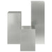 Suport pentru plante 3 buc. Argintiu 24 x 24 x 75 cm - WALTI WALTI