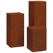 Suport pentru plante 3 buc. Ruginit 24 x 24 x 75 cm - WALTI WALTI