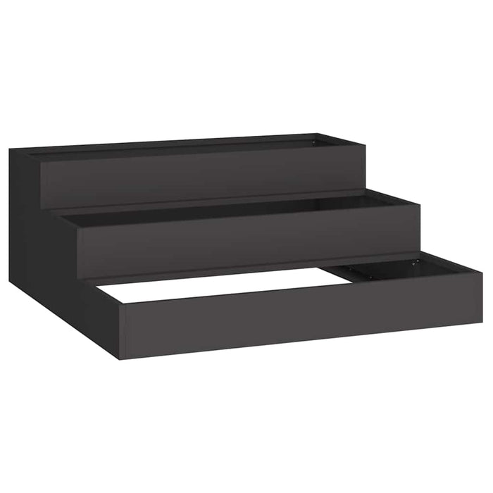 Vază pentru Grădină Negru 90 x 90 x 35 cm Oțel laminat la rece - WALTI WALTI