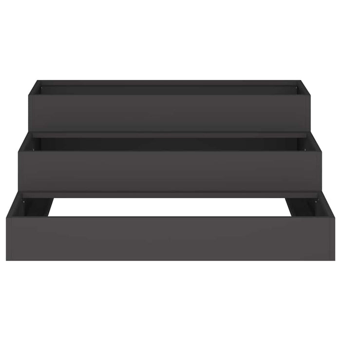 Vază pentru Grădină Negru 90 x 90 x 35 cm Oțel laminat la rece - WALTI WALTI