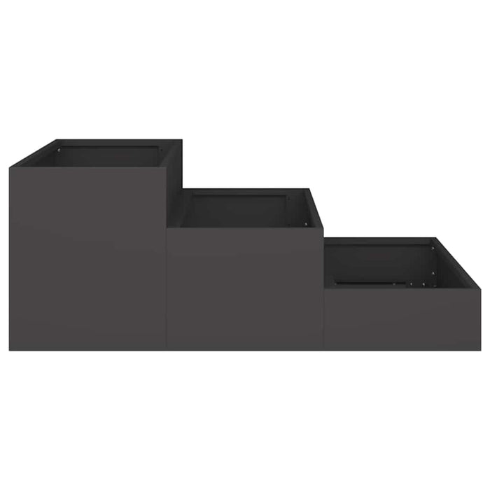 Vază pentru Grădină Negru 90 x 90 x 35 cm Oțel laminat la rece - WALTI WALTI