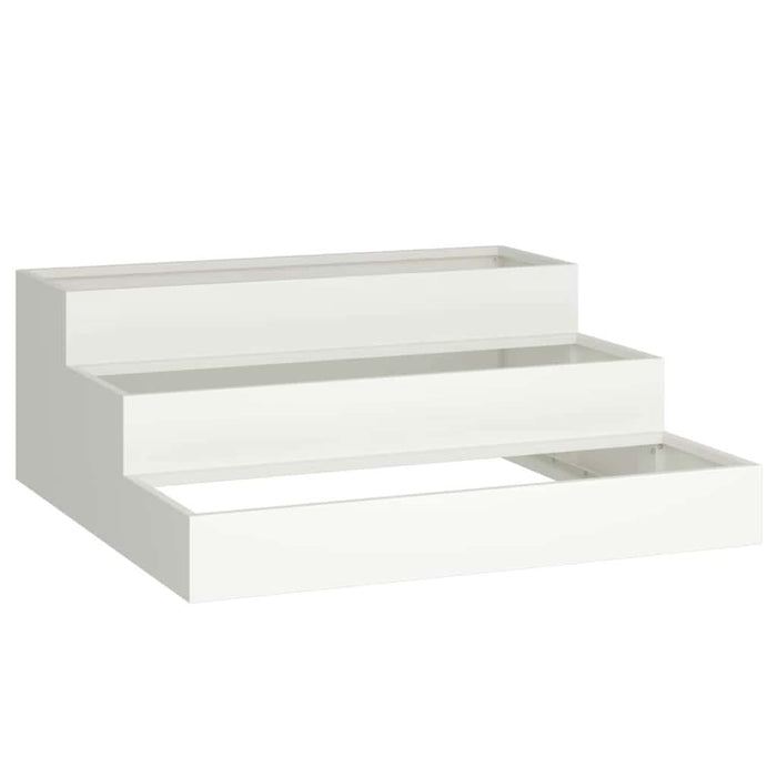 Vază pentru Grădină Alb 90 x 90 x 35 cm Oțel laminat la rece - WALTI WALTI