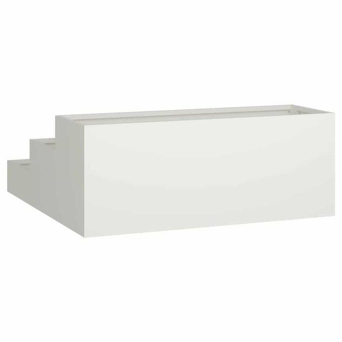 Vază pentru Grădină Alb 90 x 90 x 35 cm Oțel laminat la rece - WALTI WALTI