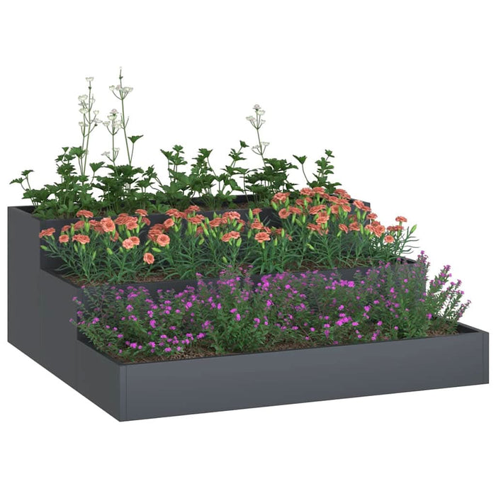 Vază pentru Grădină Antracit 90 x 90 x 35 cm - WALTI WALTI