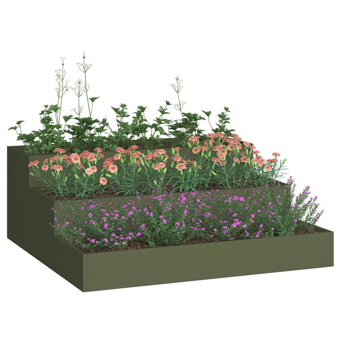 Vază pentru Grădină Verde măsliniu 90 x 90 x 35 cm - WALTI WALTI