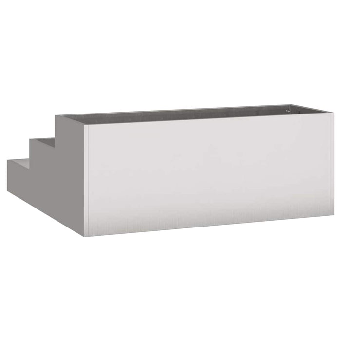 Vază pentru Grădină Argintiu 90 x 90 x 35 cm Oţel inoxidabil - WALTI WALTI