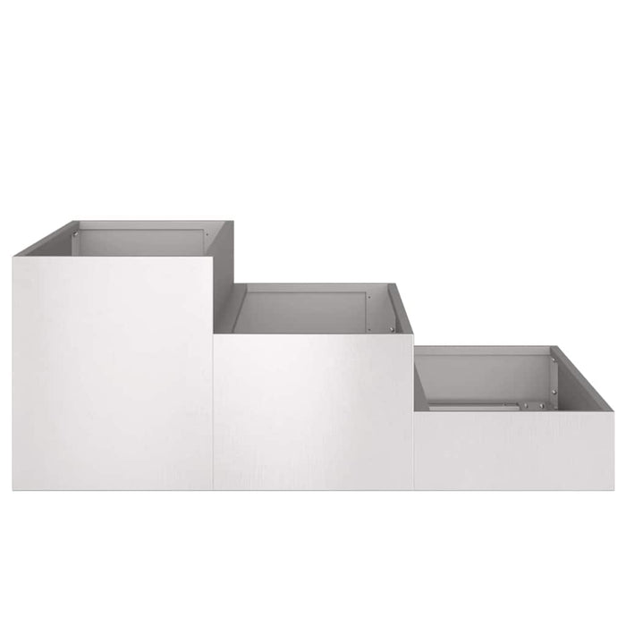 Vază pentru Grădină Argintiu 90 x 90 x 35 cm Oţel inoxidabil - WALTI WALTI